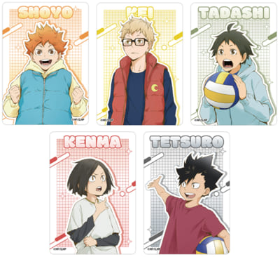 アニメ「ハイキュー!!」ヨーショー!!アニメイトフェア クリアカード5枚セット