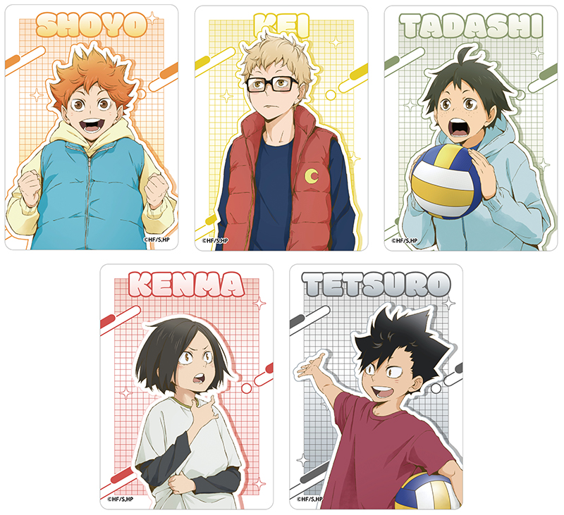 アニメ「ハイキュー!!」ヨーショー!!アニメイトフェア クリアカード5枚セット