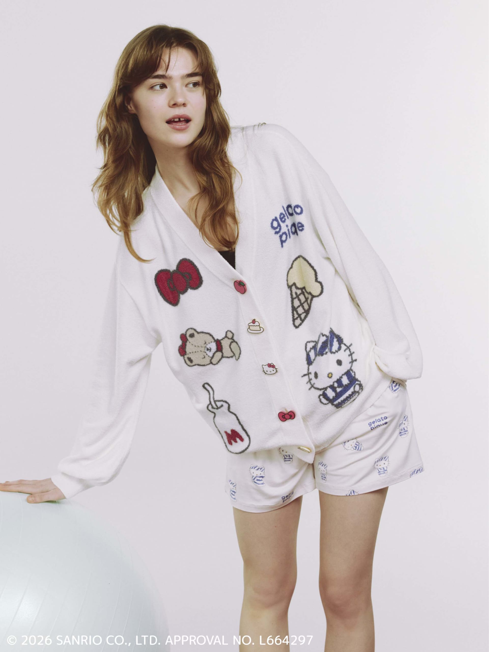 「サンリオキャラクターズ×ジェラート」スムーズィーカーディガン