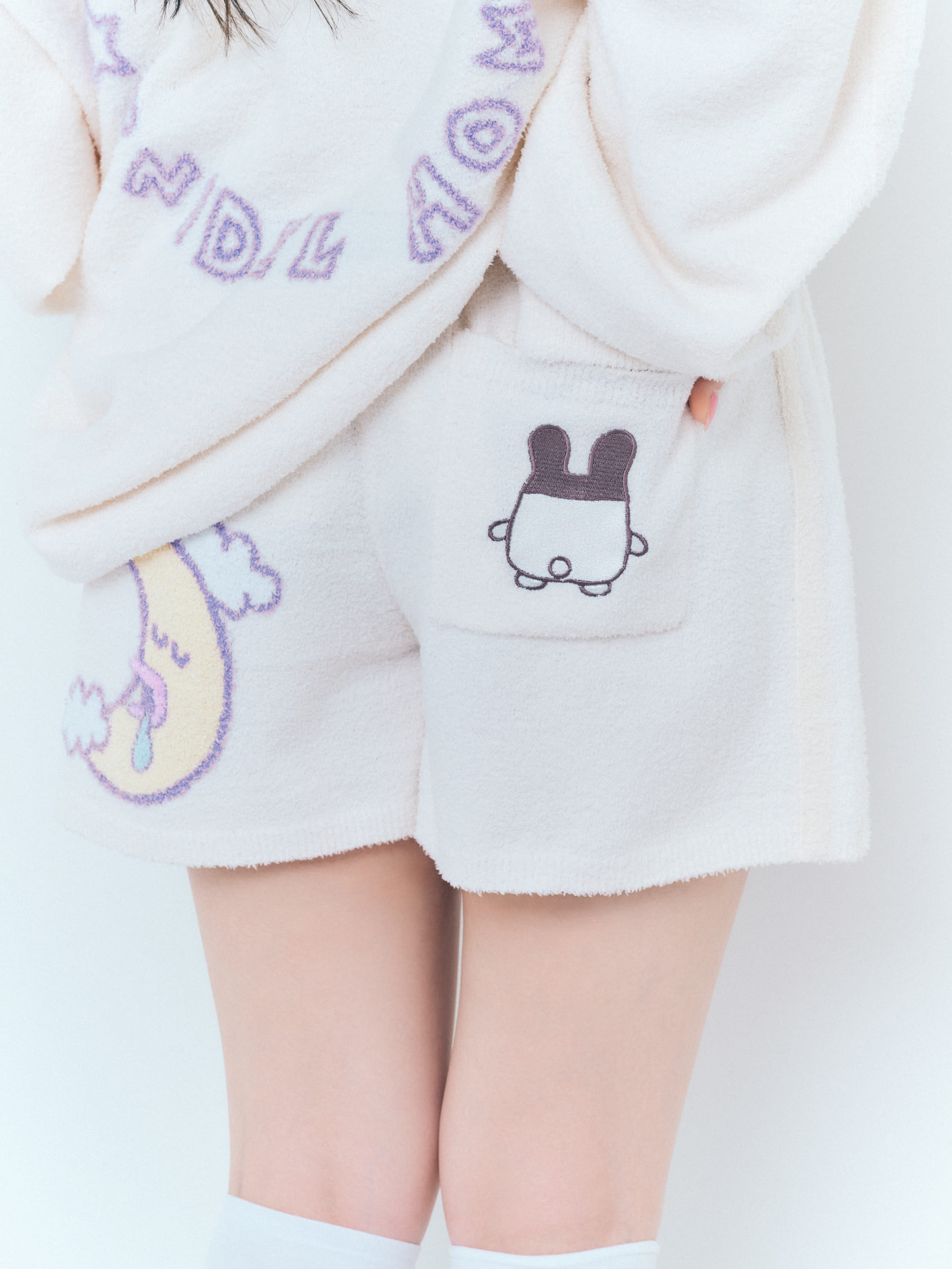 「たまごっち×SNIDEL HOME」ニットショートパンツ　