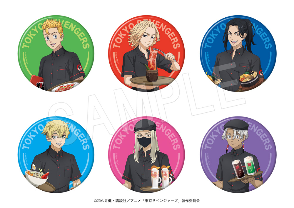 「東京リベンジャーズ×焼肉冷麺やまなか家」トレーディング缶バッジ やまなか家コラボver.（全6種）