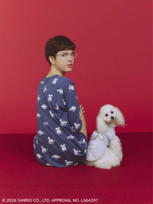 「サンリオキャラクターズ×ジェラート」総柄ロングTシャツ