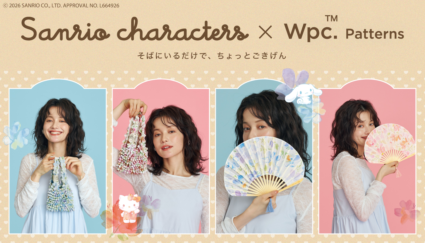 「サンリオキャラクターズ×Wpc.」ギフトボックス入り扇子