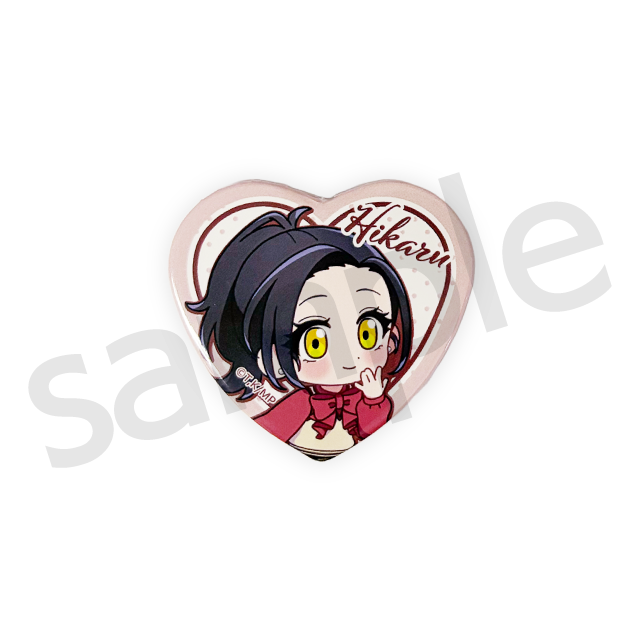 『メダリスト』オンラインくじ ハート型缶バッジ