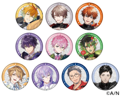 「にじさんじ 8th Anniversary フェア in animate」ランダムグリッター缶バッジ