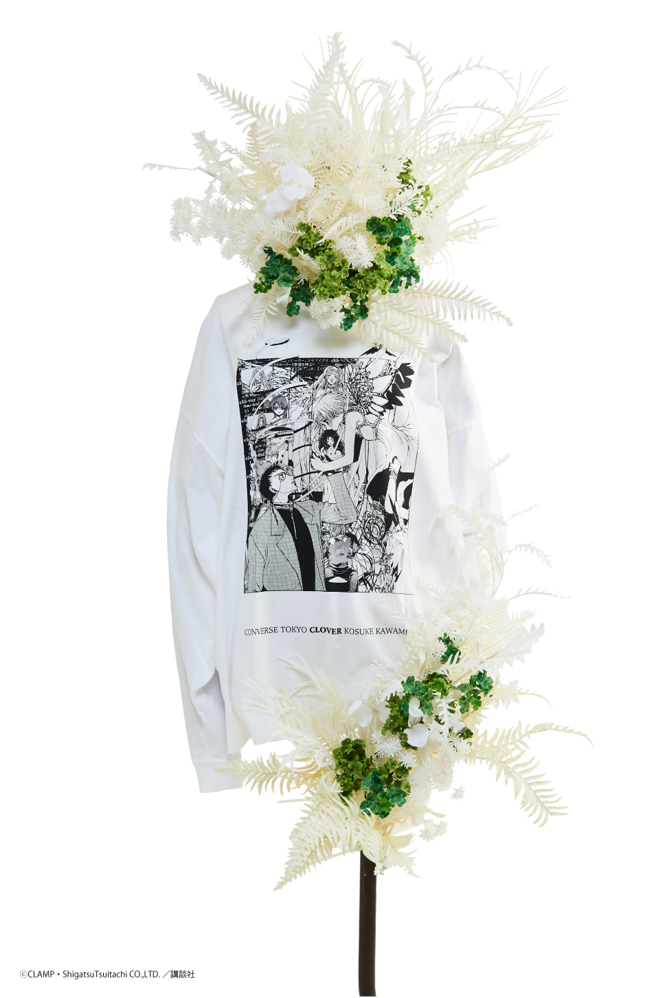 「CLAMP × CONVERSE TOKYO」GRAPHIC LONGSLEEVE TEE『CLOVER』