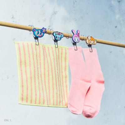 「ナルミヤキャラクターズ×ニュービーズ」C賞：洗たくクリップ