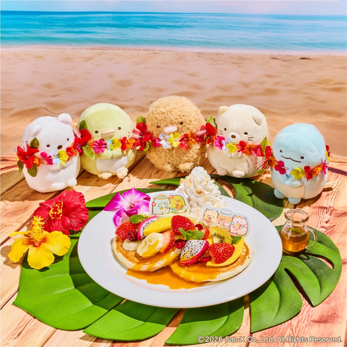 「すみっコぐらし×アロハテーブル」トロピカルパンケーキ