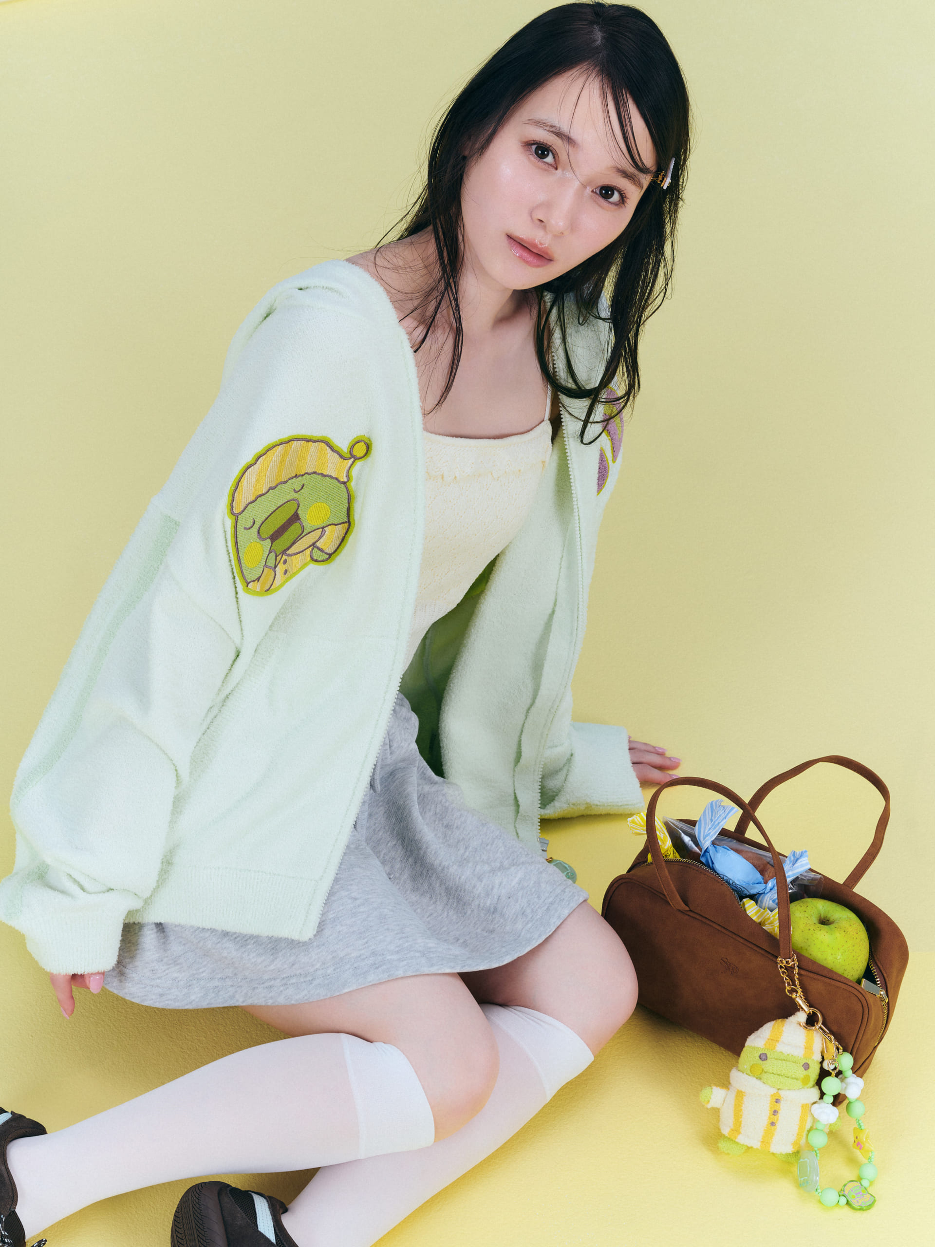 「たまごっち×SNIDEL HOME」ニットパーカー