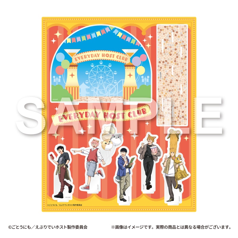 「『えぶりでいホスト』POP UP SHOP in TOWER RECORDS」アクリルジオラマ