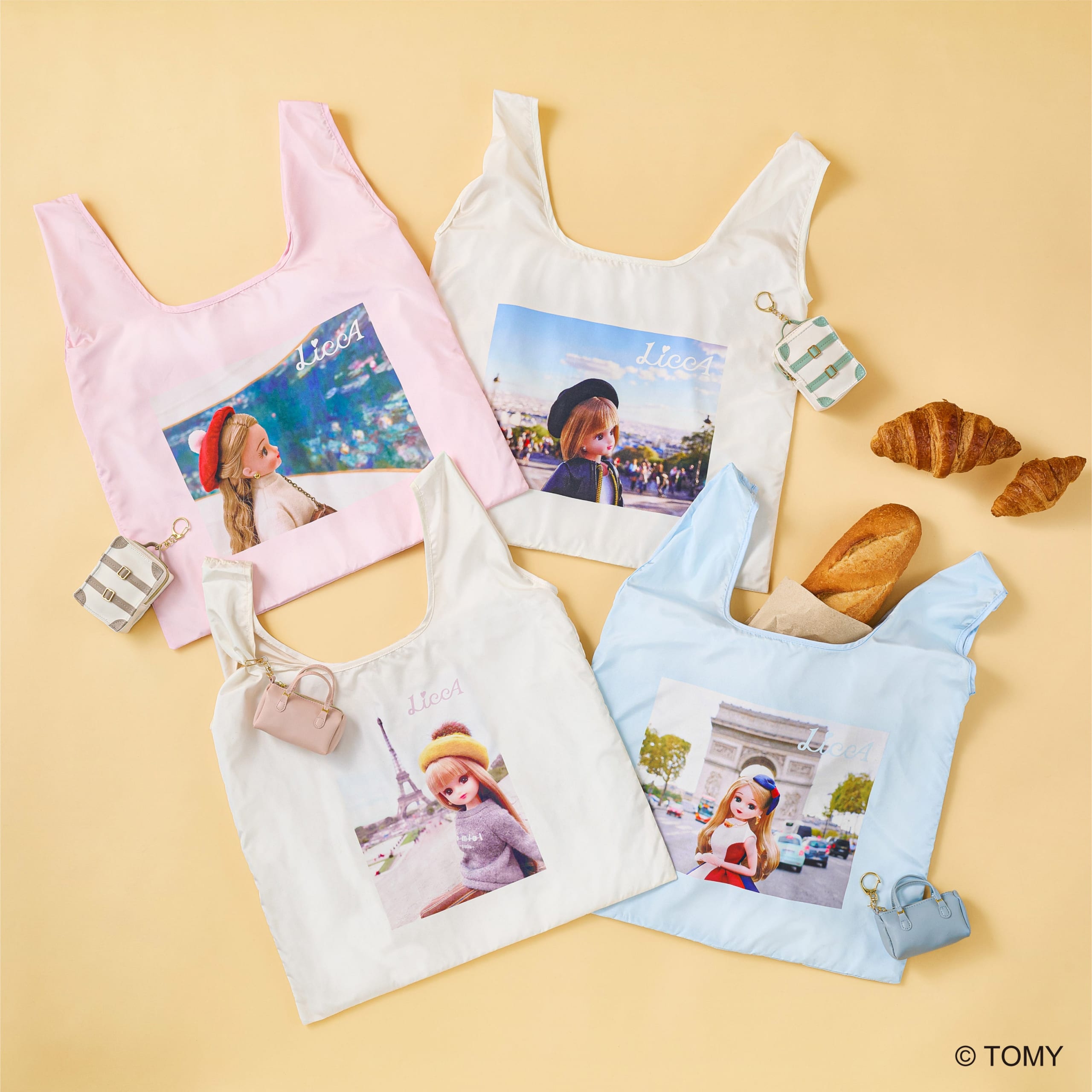 THREEPPY×リカちゃん チャーム付エコバッグ