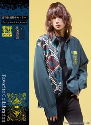 都市伝説解体センター×Favorite イルミナカードアシメシャツ