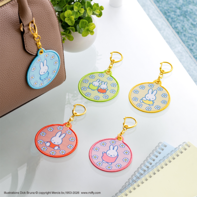 タイトーくじ「ミッフィー Pastel Flower Collection」F賞：ワッペンキーホルダー