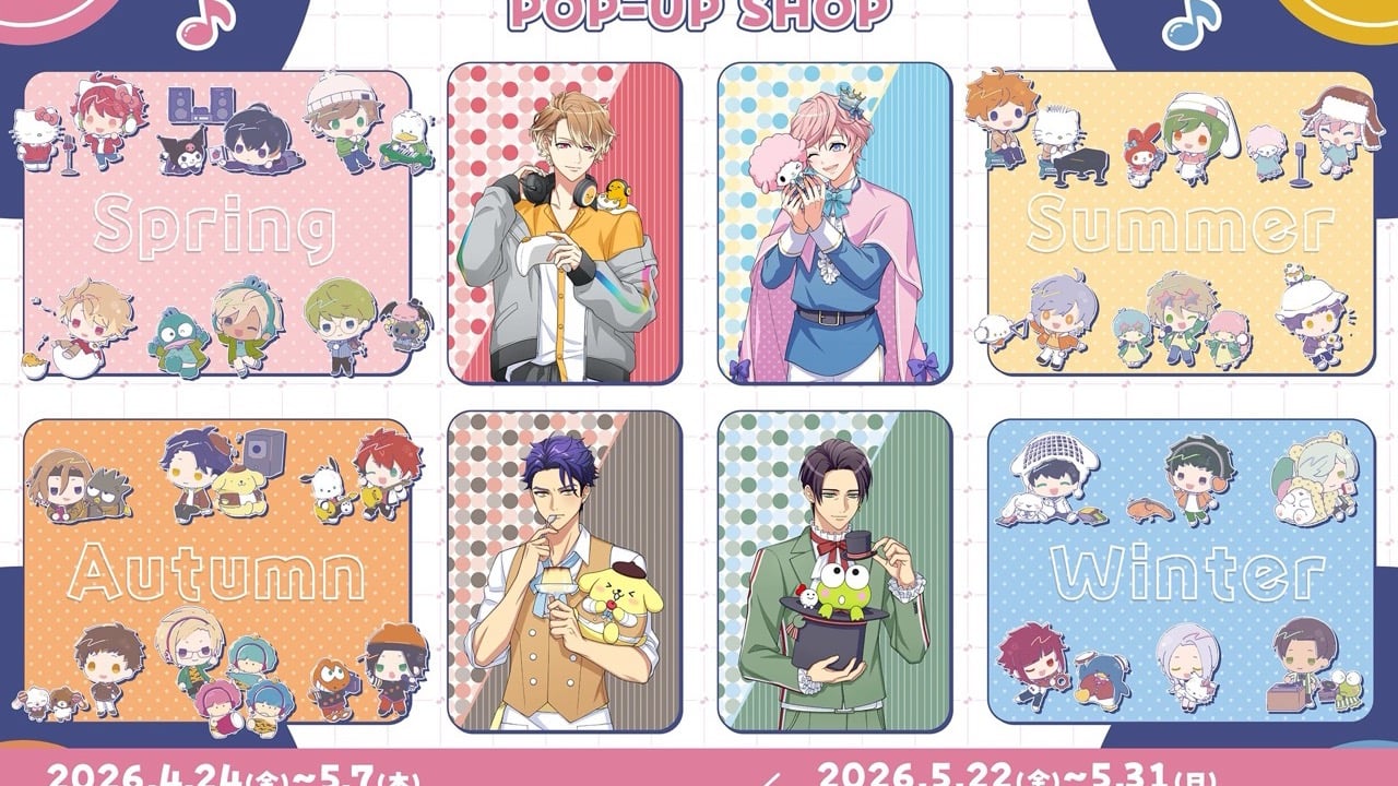 「A3!×Sanrio characters」第5弾POP-UP SHOPが東京・大阪で開催！等身描き下ろし＆ミニキャラの新作グッズがたっぷり