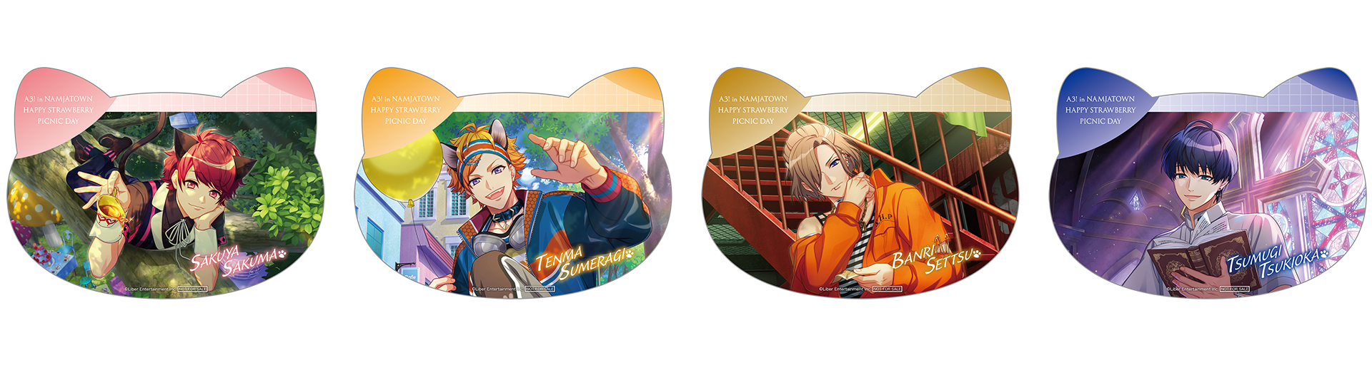 A3! in NAMJATOWN ねこ型イラストシート