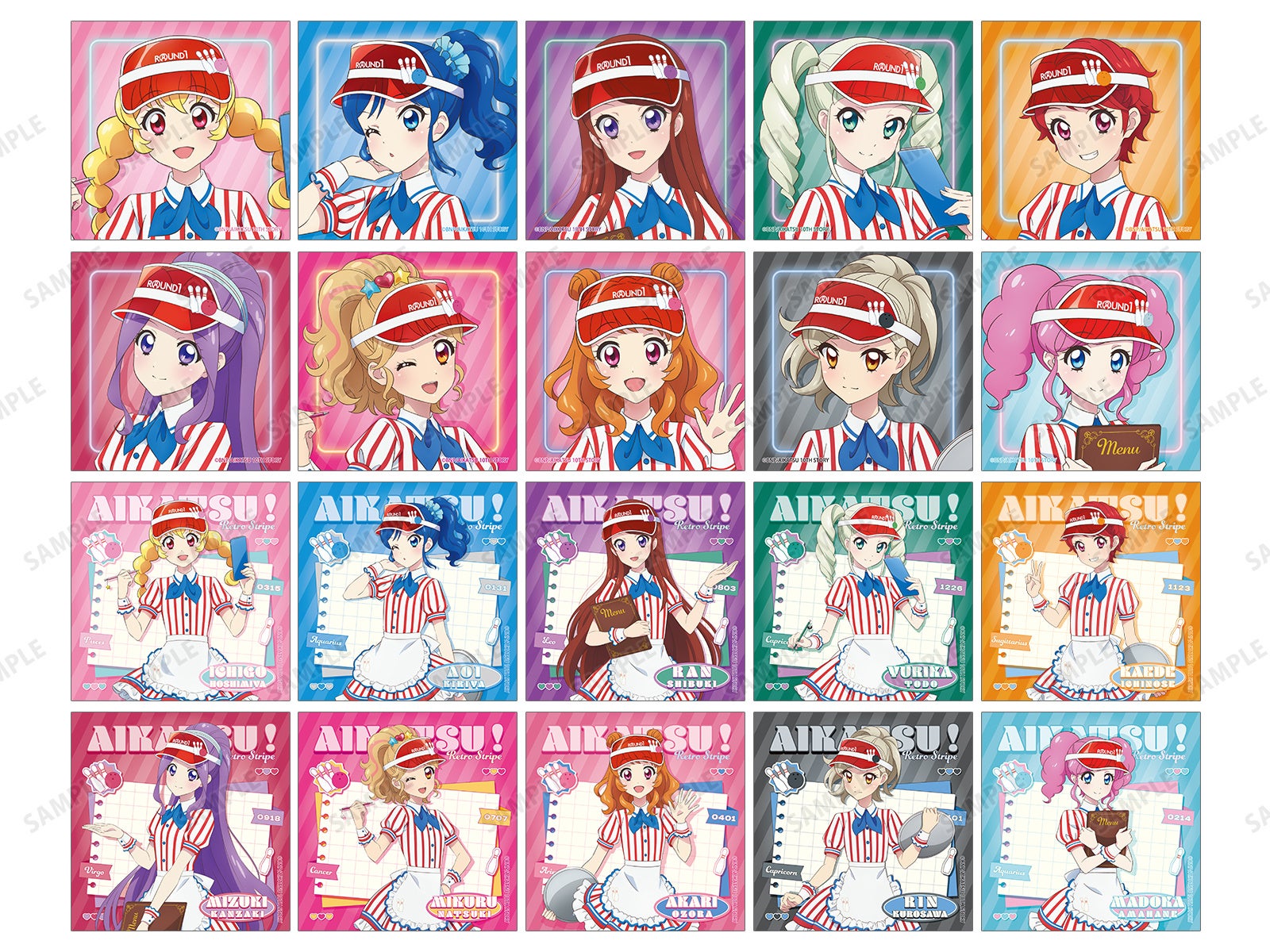 トレーディング正方形ブロマイド 全20種