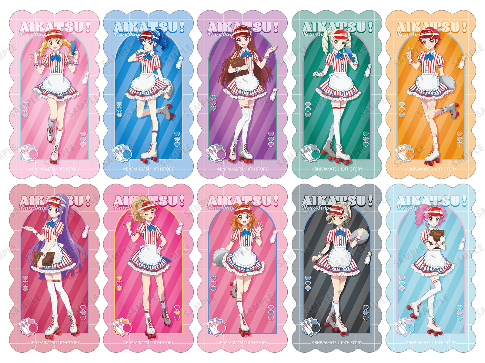 トレーディングダイカットステッカー 全10種