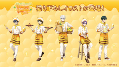 『ブルーロック』×コラボカフェ本舗 Honey Lemon Cafe 描き下ろしイラスト