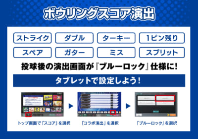 ブルーロック×ラウンドワン ボウリングスコア演出