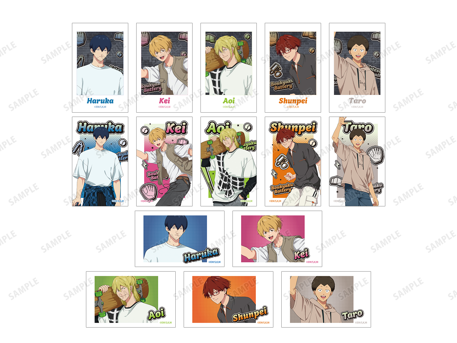 『忘却バッテリー』描き下ろしストリートスポーツver. トレーディングイラストカード