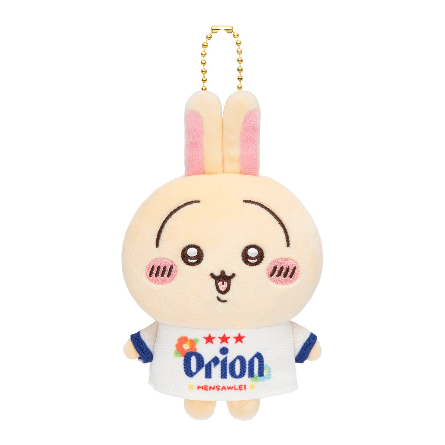 ちいかわ×オリオンビール うさぎ マスコットぬいぐるみ 正面