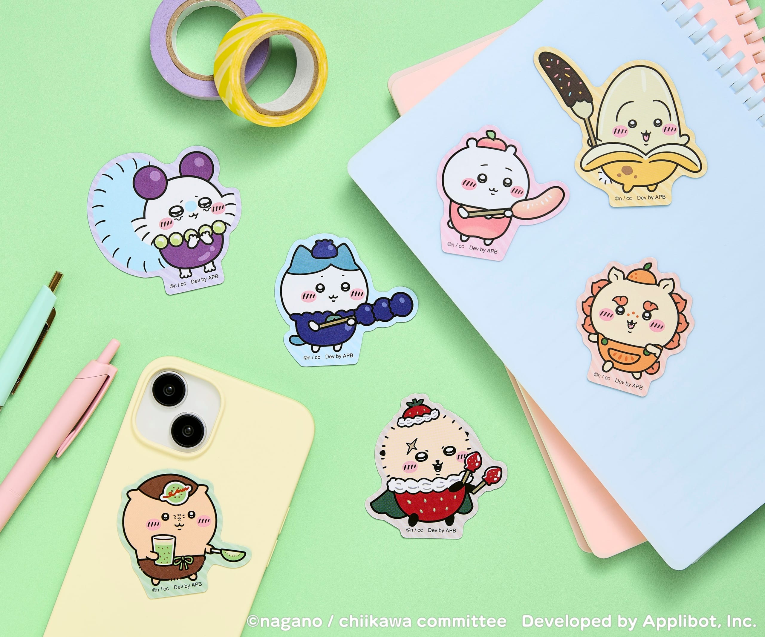 ちいかわぽけっと フルーツモチーフ ステッカー 全7種