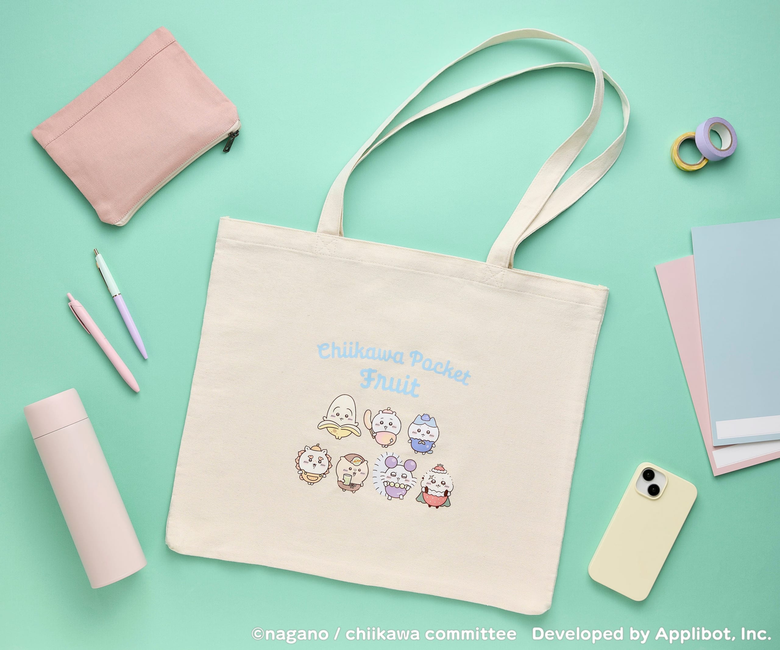 ちいかわぽけっと フルーツモチーフ トートバッグ