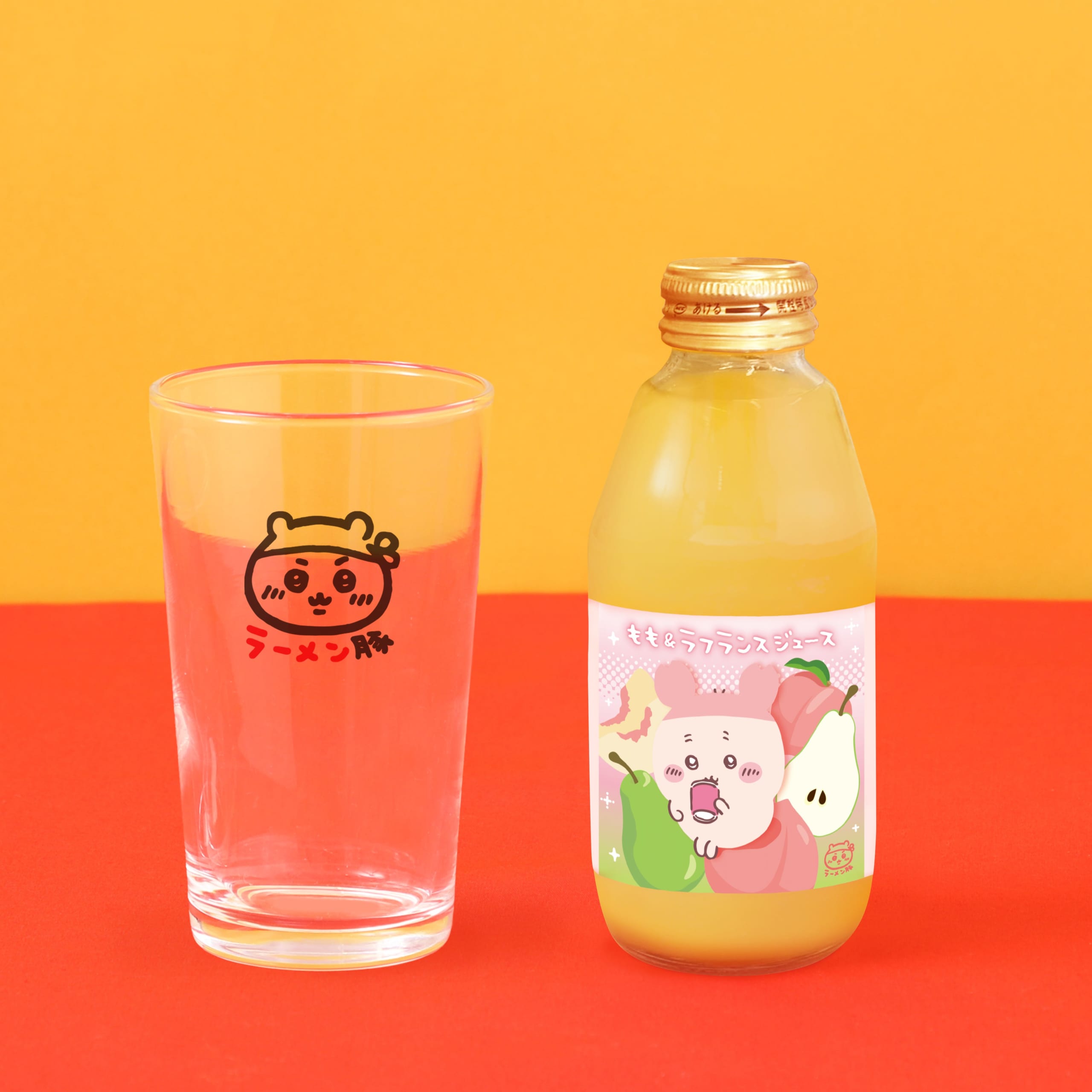 ちいかわラーメン豚 もも&ラフランスジュース