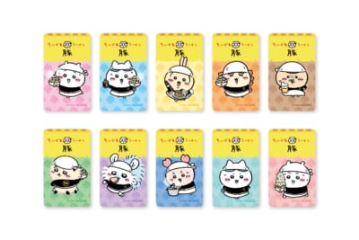 ちいかわラーメン豚 ノベルティクリアカード 全10種