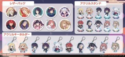 超かぐや姫！ちぽっけシリーズ レザーバッジ・アクリルスタンド・アクリルキーホルダー