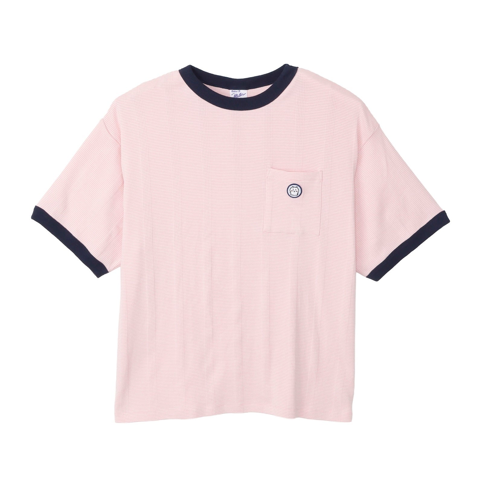 ちいかわ ビッグシルエットポケットTシャツ FLAMINGO