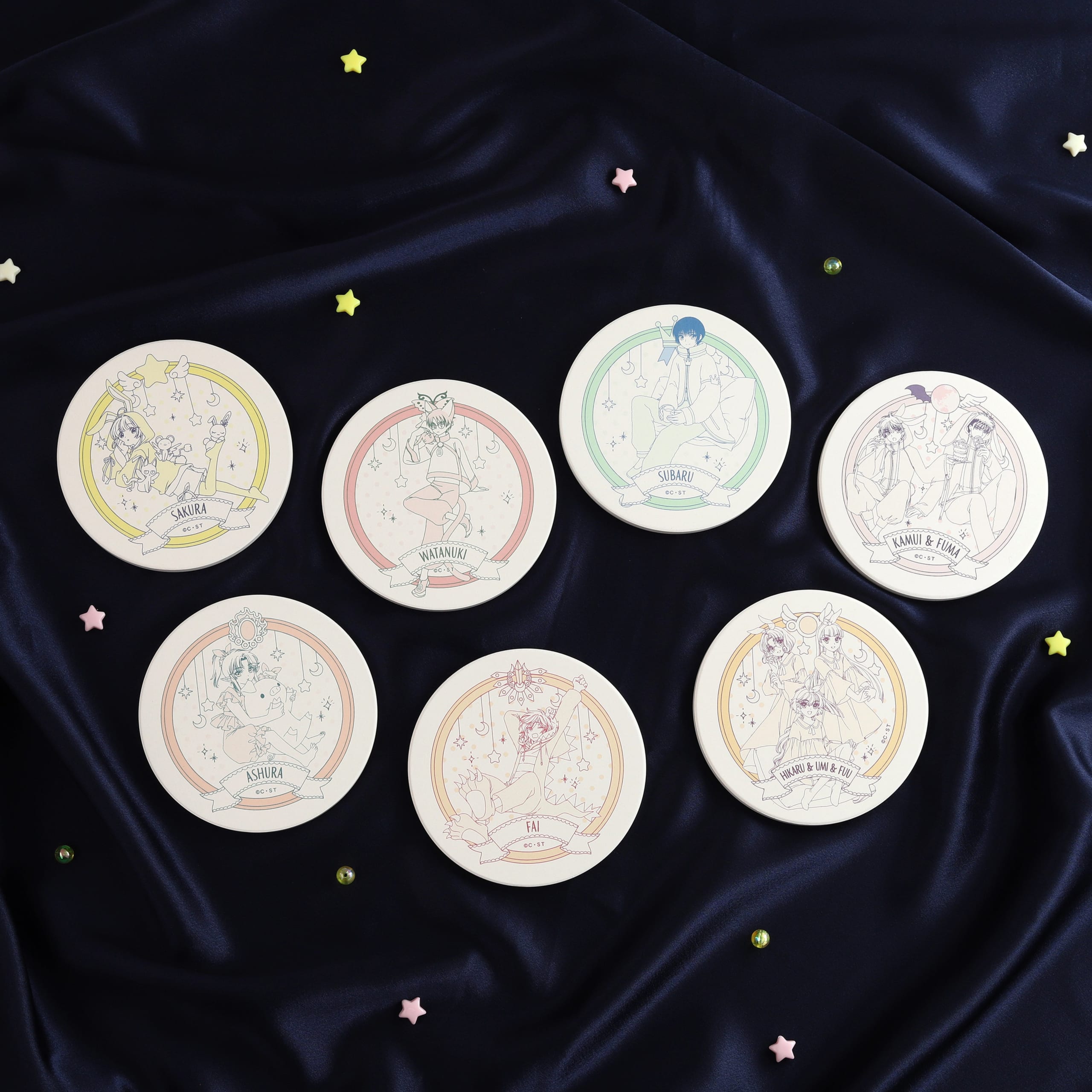 CLAMP FANS SHOP 満月コースター 全7種