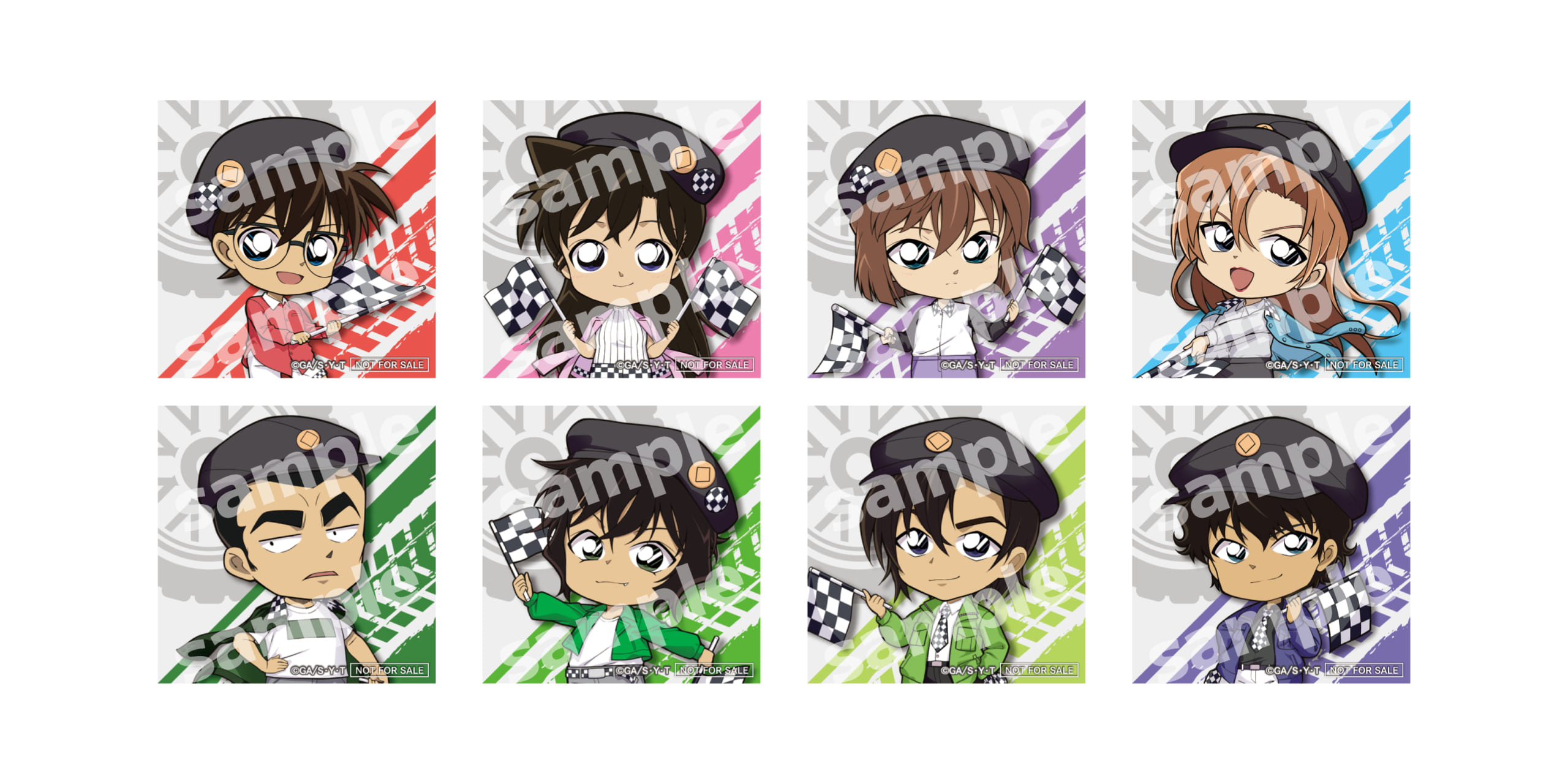 購入特典 特製ステッカー チェッカーフラッグ① 全8種