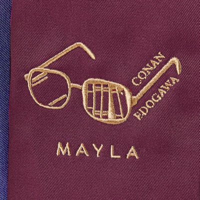 名探偵コナン×MAYLA アイコニック スカート 刺繍ディテール
