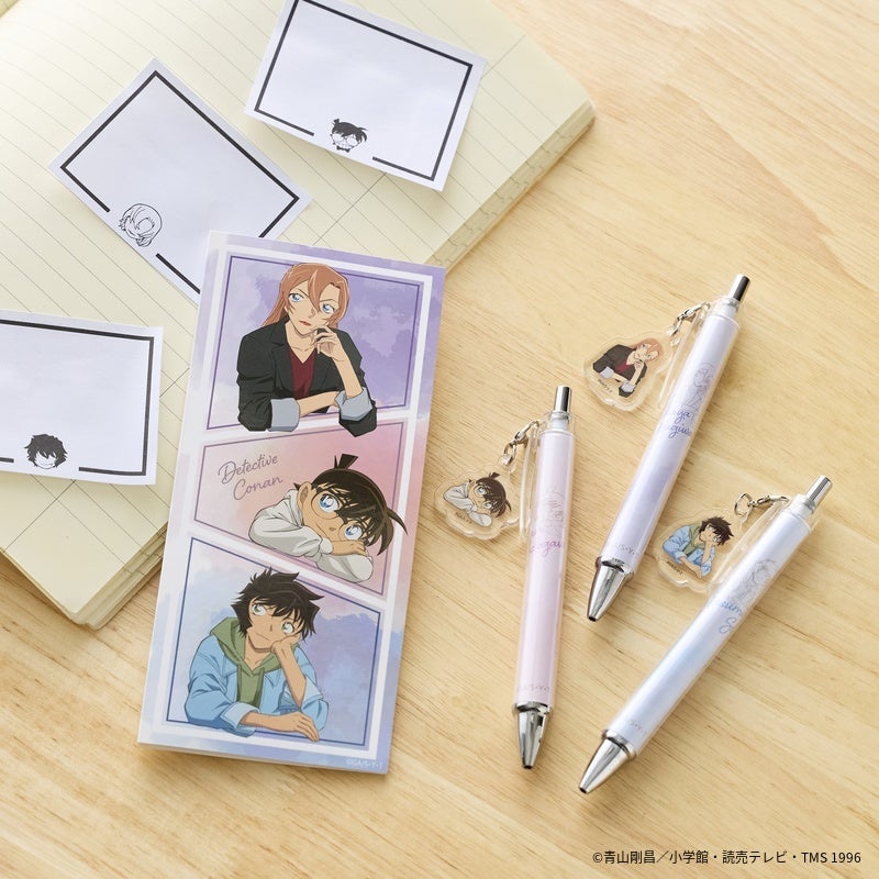 名探偵コナン リラックスモード 付箋セット・アクリルチャーム付きボールペンセット