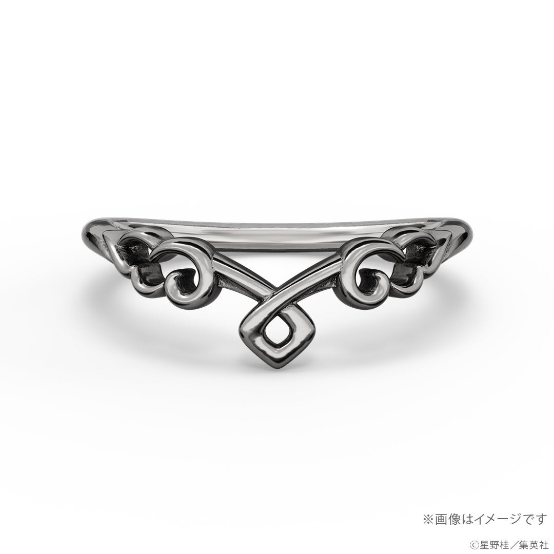 D.Gray-man 神田ユウ モチーフリング 正面 ブラックコーティング