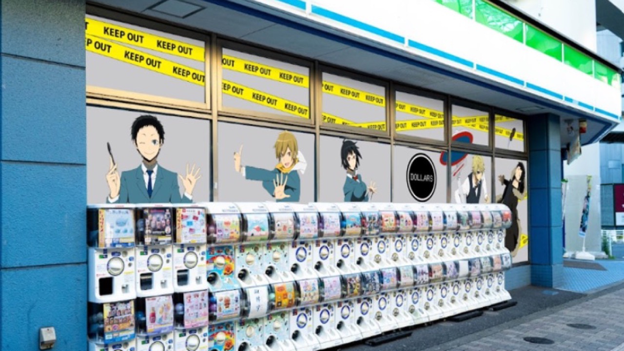 「デュラララ×ファミリーマート」池袋店がラッピング店舗に変身！「アニメ聖地88」連携プロジェクト第1弾が始動