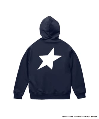 杉元グラフィックプルオーバー(ネイビー)背面に大きな星マーク