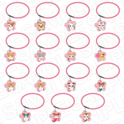 とっとこハムタウンショップ アクリルチャーム付ヘアゴム さくらver.