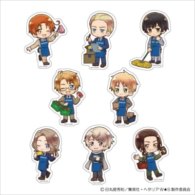 『ヘタリア World★Stars』トレーディングダイカットステッカー