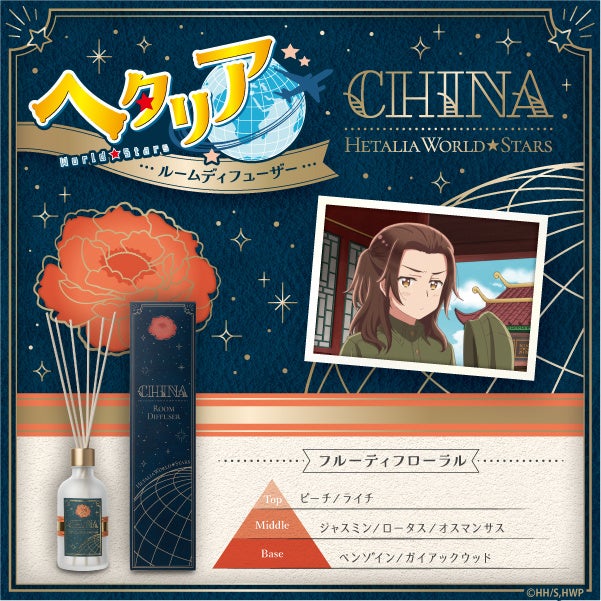 ヘタリア World★Stars ルームディフューザー 中国 フルーティフローラル