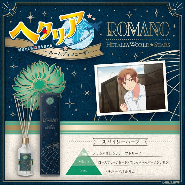 ヘタリア World★Stars ルームディフューザー ロマーノ スパイシーハーブ