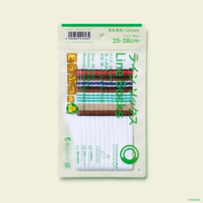 どうぶつの森 ラインソックス パッケージ