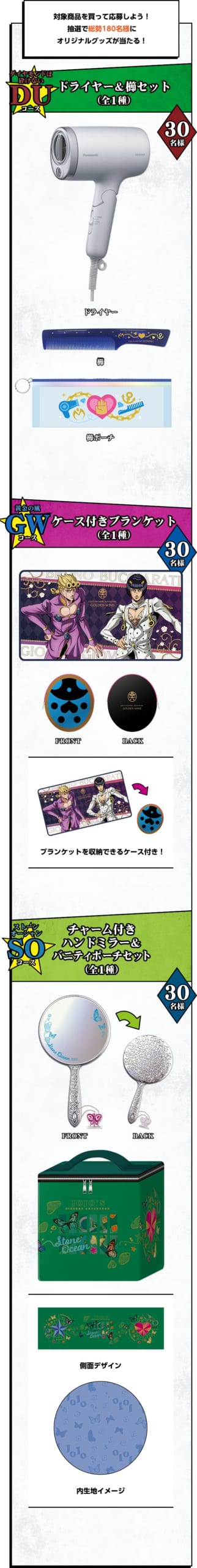 ジョジョの奇妙な冒険×マツキヨココカラ 買って応募 景品D~F