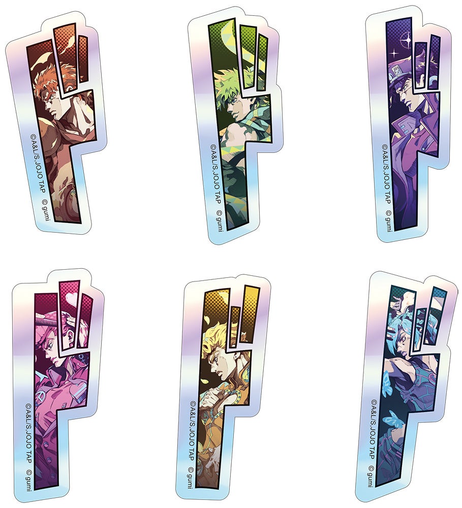 ジョジョの奇妙な冒険 オラオラオーバードライブ ホログラムステッカー 全6種