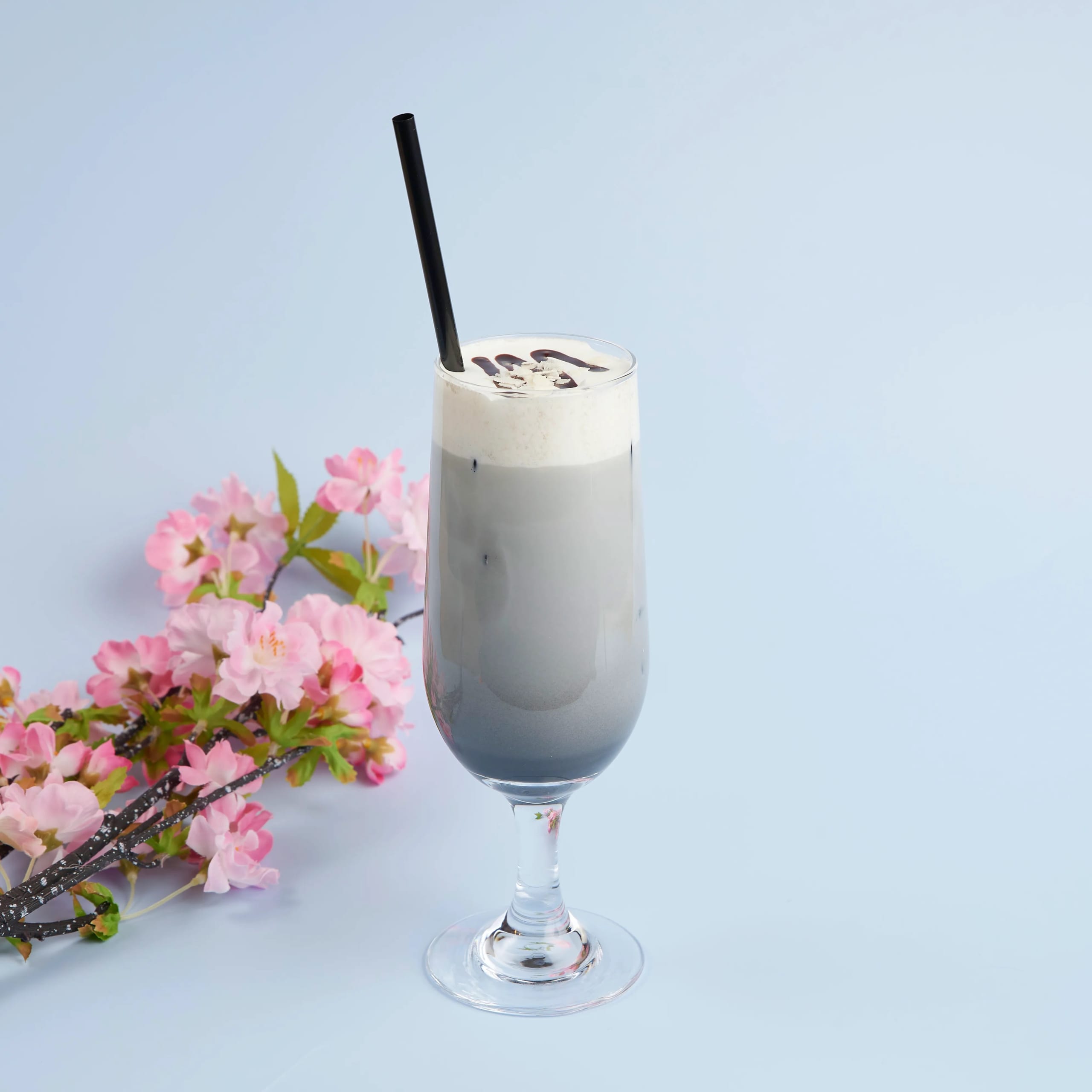 羅漢の黒胡麻ラテ