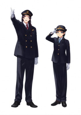 薬屋のひとりごと 車掌服の壬氏と猫猫