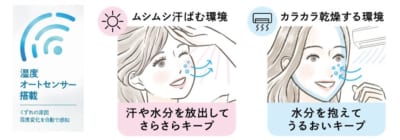 マキアージュ 湿度オートセンサー搭載 機能説明