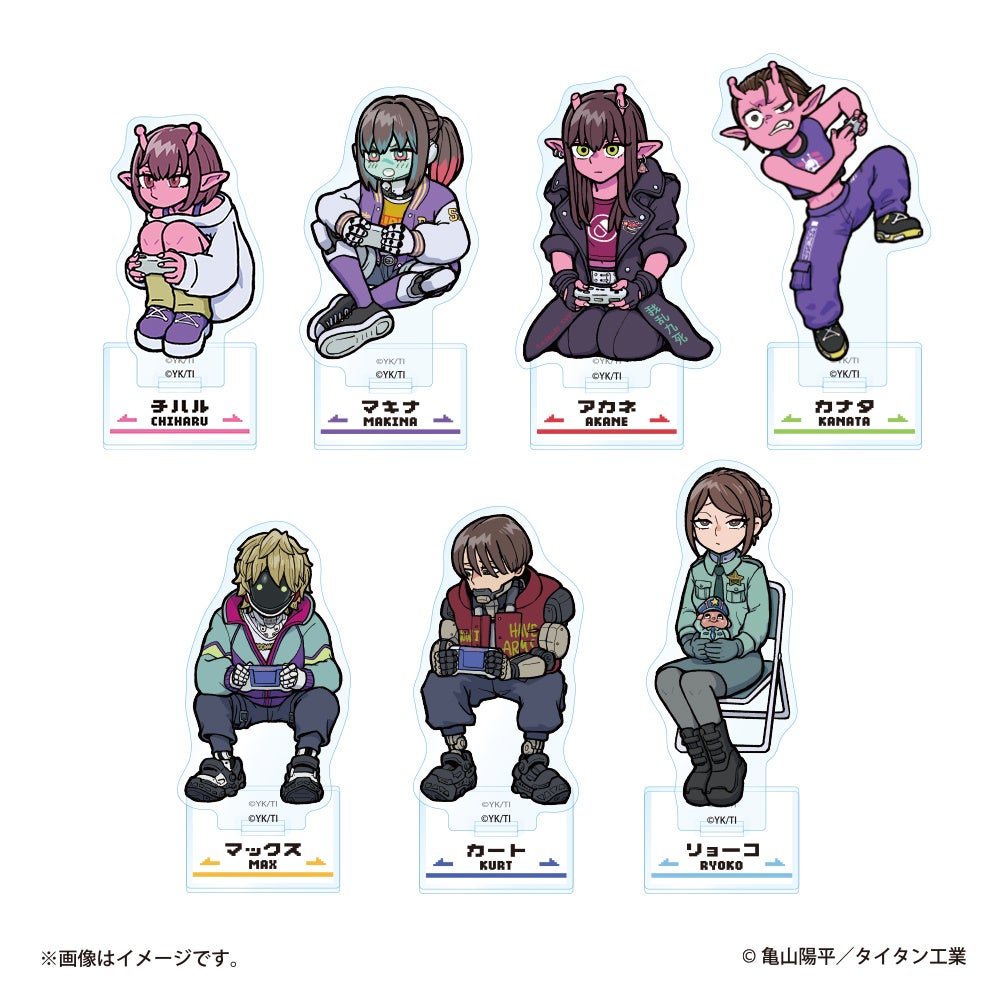 銀河特急ミルキー☆サブウェイ キャラクタースタンド全7種