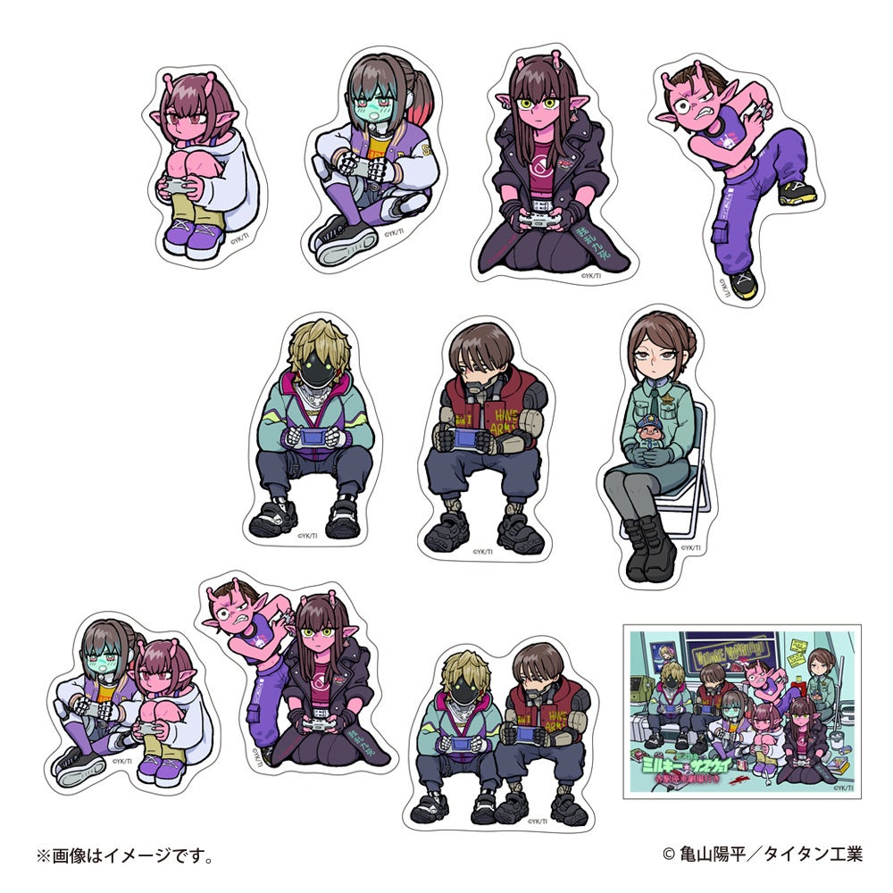 銀河特急ミルキー☆サブウェイ ダイカットステッカー全10種